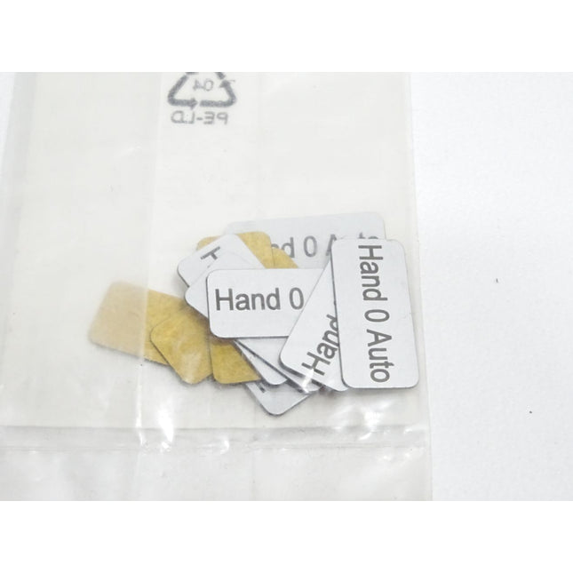 Siemens 3SB1901-2BE Bezeichnungsschild HAND O AUTO / Inhalt : 10 Stück / Neu OVP - Maranos.de