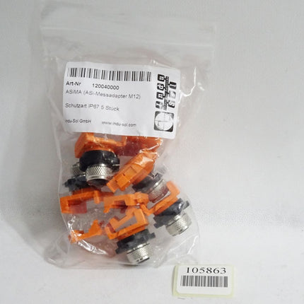 InduSol 120040000 ASiMA AS-i-Messadapter M12 / Inhalt : 5 Stück / Neu OVP - Maranos.de