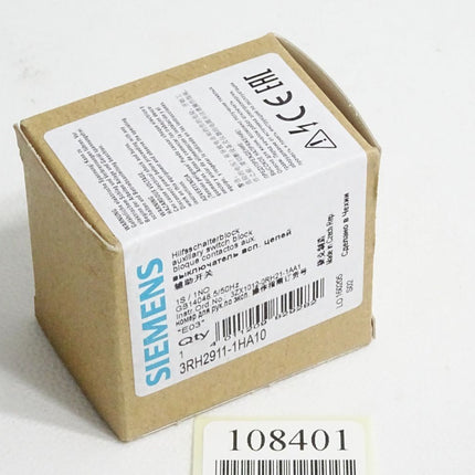 Siemens Hilfsschalterblock 3RH2911-1HA10 / Neu OVP - Maranos.de