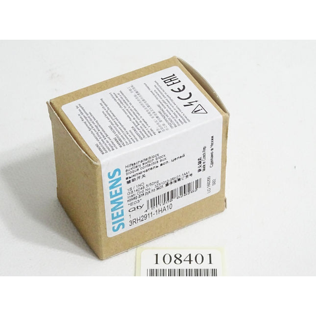 Siemens Hilfsschalterblock 3RH2911-1HA10 / Neu OVP - Maranos.de