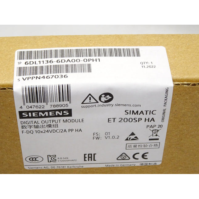Siemens ET200SP 6DL1136-6DA00-0PH1 / Neu OVP versiegelt - Maranos.de
