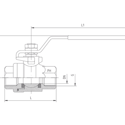 PH KH-G 1/2" Volle Bohrung Rubrik 13.24 - Maranos.de