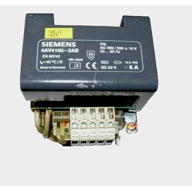 SIEMENS Simatic Trafo 4AV4106-2AB 400/230V 15V / GLEICHRICHTERGERAET / 1-Phase - Maranos.de