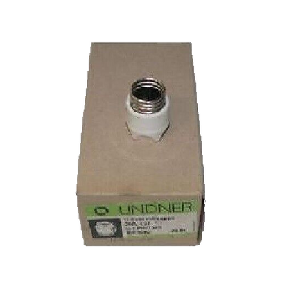 LINDNER 590.0002 // Schraubkappe Porzellan // 25A // 500V - Maranos.de