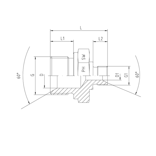 PH 1050510-06-04 Gerader Adapter 4571 - Maranos.de