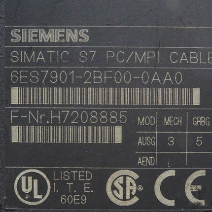 Siemens MPI-Kabel 6ES7901-2BF00-0AA0 6ES7 901-2BF00-0AA0 - Maranos.de