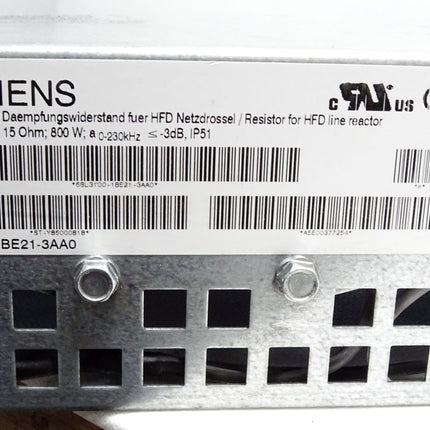 Siemens Sinamics Dämpfungswiderstand für HFD Netzdrossel 6SL3100-1BE21-3AA0 - Maranos.de