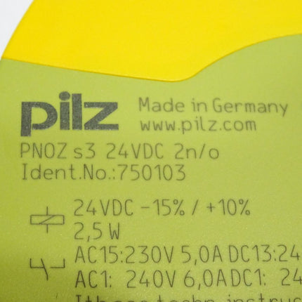 Pilz 750103 PNOZ s3 24VDC 2 n/o Sicherheitsschaltgerät - Maranos.de