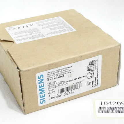 Siemens Leistungsschalter 3RV1021-0GA10 / Neu OVP - Maranos.de