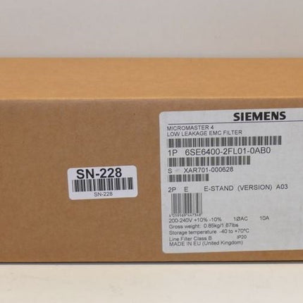 Siemens Micromaster 6ES6 400-2FL01-0AB0 / 6ES6400-2FL01-0AB0  Vers. A03 NEU/OVP - Maranos.de
