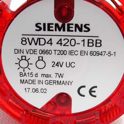 Siemens 8WD4420-1BB Blinklichtelement rot / Unbenutzt - Maranos.de