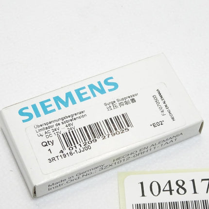 Siemens Überspannungsbegrenzer 3RT1916-1JJ00 / Neu OVP - Maranos.de