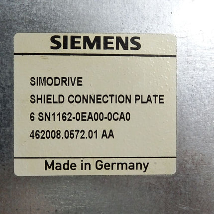Siemens Simodrive Schirmanschlussblech 6SN1162-0EA00-0CA0 mit Signalleitung 6FX2002-1AA14-1AB0 - Maranos.de