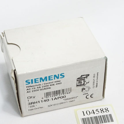 Siemens Hilfsschütz 3RH1140-1AP00 / Neu OVP - Maranos.de
