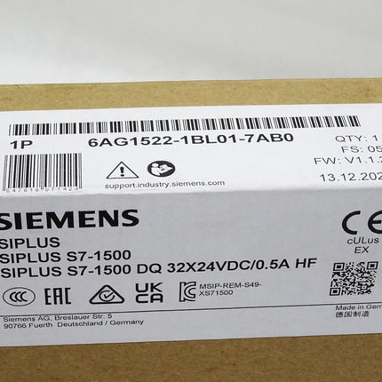 Siemens Siplus S7-1500 6AG1522-1BL01-7AB0 Neu OVP versiegelt - Maranos.de