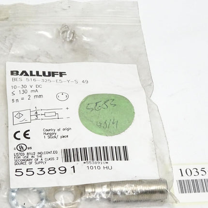 Balluff Induktiver Standardsensor BES030W BES516-325-E5-Y-S49 553891 / Neu OVP - Maranos.de