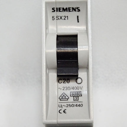 Siemens 5SX21 C20 Sicherungsautomat / Unbenutzt - Maranos.de