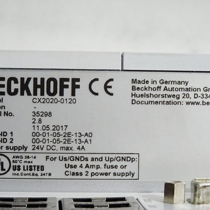 Beckhoff CX2020-0120 CPU-Grundmodul - Maranos.de