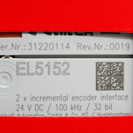 Beckhoff EL5152 Rev. 0019 2-Kanal-Encoder-Interface / Neu OVP versiegelt - Maranos.de