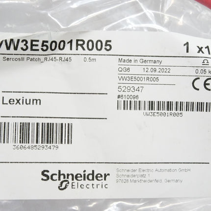 Schneider Electric Lexium SERCOS-III-Kabel VW3E5001R005 0,5m / Neu OVP - Maranos.de