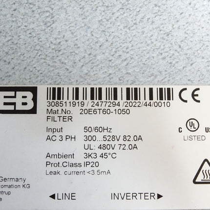 KEB 20E6T60-1050 EMC Filter CombiLine E6 / Neu OVP - Maranos.de