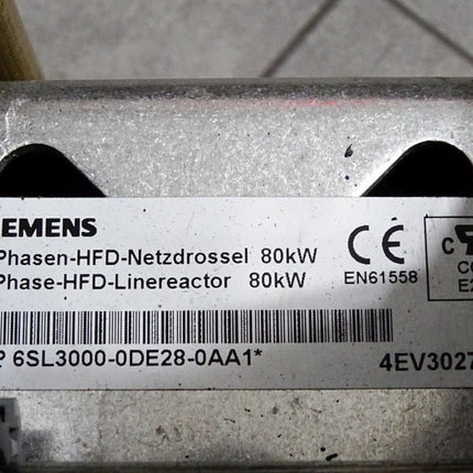 Siemens 3-Phasen-HFD-Netzdrossel 80kW 6SL3000-0DE28-0AA1 - Maranos.de