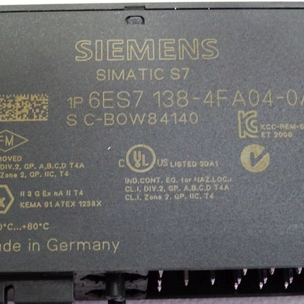 Siemens Elektronikmodul für ET200S 6ES7138-4FA04-0AB0 6ES7 138-4FA04-0AB0 - Maranos.de