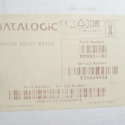 Datalogic Powerscan PD9531 Barcode Scanner / Neu OVP - Maranos.de