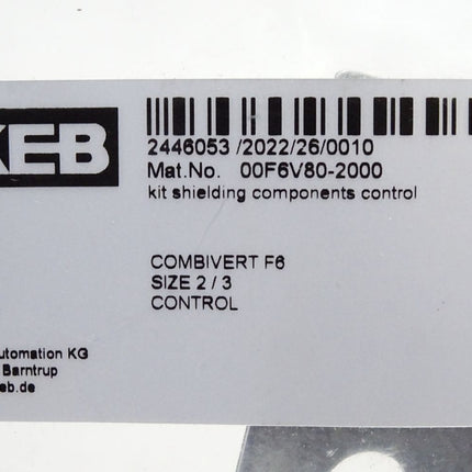 KEB Combivert F6 Size 2/3 Control 00F6V80-2000 Schirmauflageblech / Neu OVP - Maranos.de