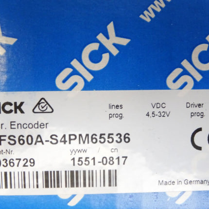 Sick Inkremental-Encoder DFS60A-S4PM65536 1036729 / Neu OVP