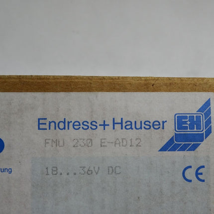 Endress+Hauser Prosonic T Ultraschall Laufzeitmessverfahren FMU 230 E-AD12 FMU230E-AD12 18...36VDC 1.2W / Neu OVP - Maranos.de