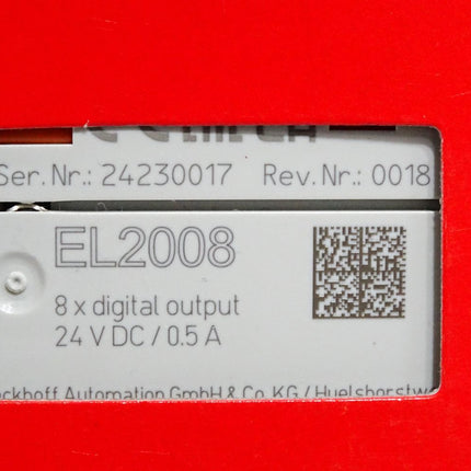 Beckhoff EL2008 digitale Ausgangsklemme Rev. 0018 / Neu OVP versiegelt - Maranos.de