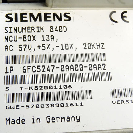 Siemens Sinumerik 840D NCU-Box 13A 6FC5247-0AA00-0AA2 Version G - Maranos.de