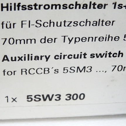 Siemens Hilfsstromschalter 5SW3300 / Neu OVP - Maranos.de