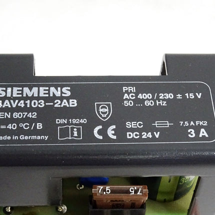 Siemens 4AV4103-2AB Gleichrichter Stromversorgung Netzgerät - Maranos.de