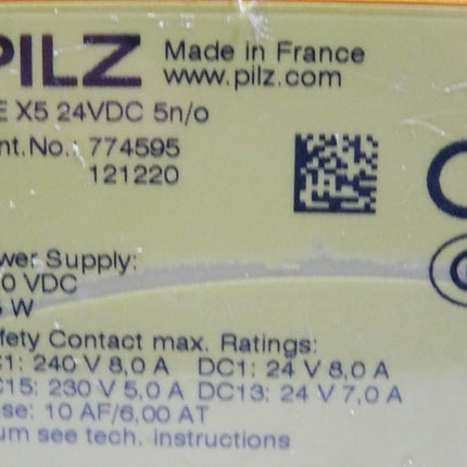 Pilz 774595 PZE X5 24VDC 5n/o Kontakterweiterung / Neu OVP - Maranos.de