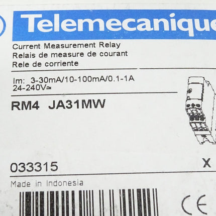 Telemecanique Schneider RM4 JA31MW RM4JA31MW 033315 current measurement relay / Neu OVP - Maranos.de