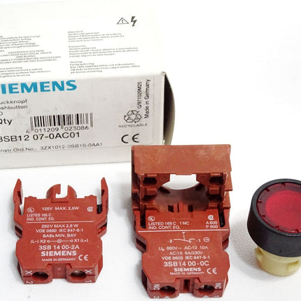 Siemens Druckknopf rot 3SB1207-0AC01 / Neu OVP - Maranos.de