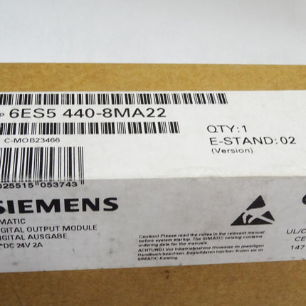 Siemens 6ES5440-8MA22 6ES5 440-8MA22 / Neu OVP versiegelt - Maranos.de