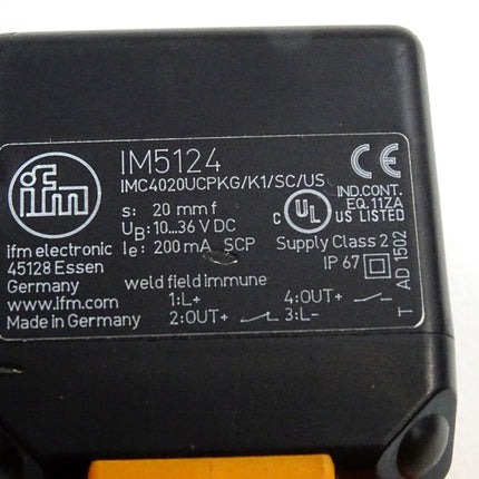 Ifm electronic Induktiver Sensor IM5124 IMC4040-UCPKG/K1/SC/US - Maranos.de