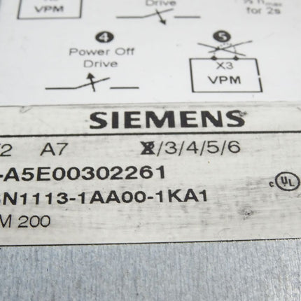 Siemens 6SN1113-1AA00-1KA1 SIMODRIVE VPM200 Voltage Protection Module - Maranos.de