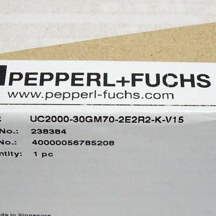 Pepperl+Fuchs 238384 Ultrasonic sensor UC2000-30GM70-2E2R2-K-V15 / Neu OVP - Maranos.de