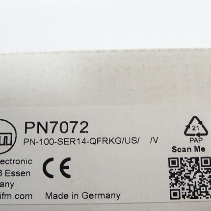 Ifm electronic PN7072 PN-100-SER14-QFRKG/US/ /V Drucksensor mit Display / Neu OVP - Maranos.de