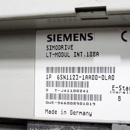 Siemens Simodrive LT-Modul INT.108A 6SN1123-1AA00-0LA0 Version B - Maranos.de