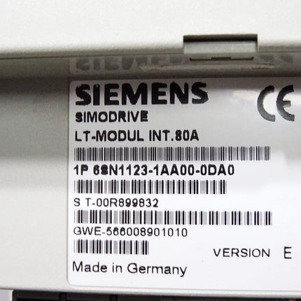 Siemens Simodrive LT-Modul INT.80A 6SN1123-1AA00-0DA0 Version E / Erneuert - Maranos.de