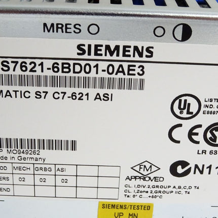 Siemens C7-621 ASI Panel 6ES7621-6BD01-0AE3 6ES7 621-6BD01-0AE3 - Maranos.de