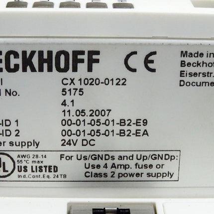 Beckhoff CPU-Grundmodul CX1020-0122 CX1020-N010 CX1020-N000 - Maranos.de