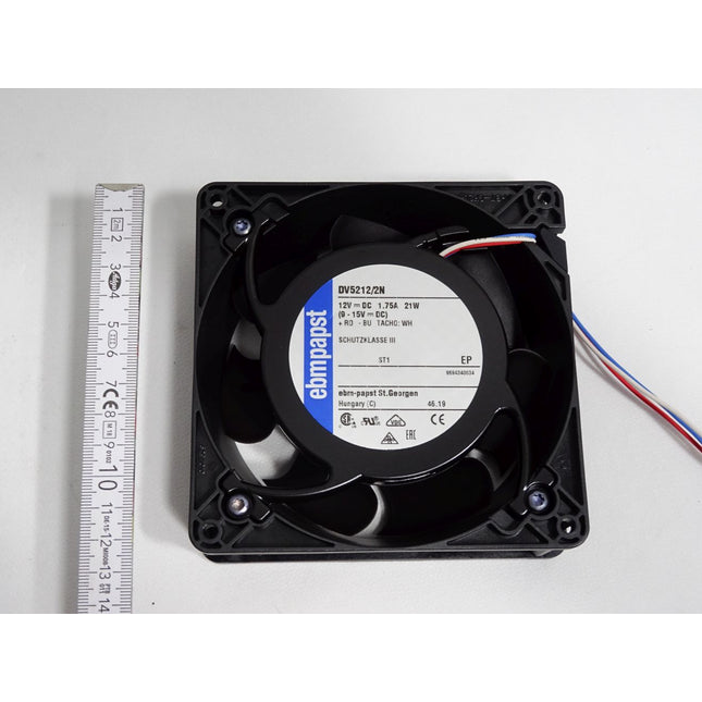 Ebmpapst Diagonallüfter DV5212/2N 12V 21W 127x127mm / Neu - Maranos.de