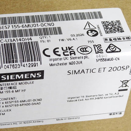 Siemens ET200SP IM155-6 MF HF 6ES7155-6MU01-0CN0 6ES7 155 / Neu OVP versiegelt