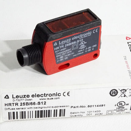 Leuze electronic Taster Hintergrundausblendung HRTR 25B/66-S12 50114491 Neu OVP